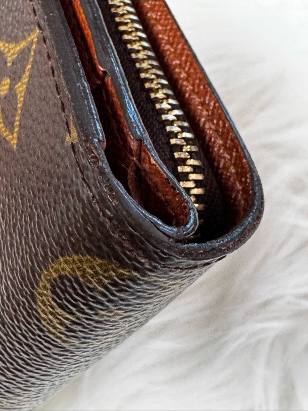 Louis Vuitton LV Monogram Compact VTG Zip Wallet Coin Compartment with Dust Bag - Picture 8 of 17